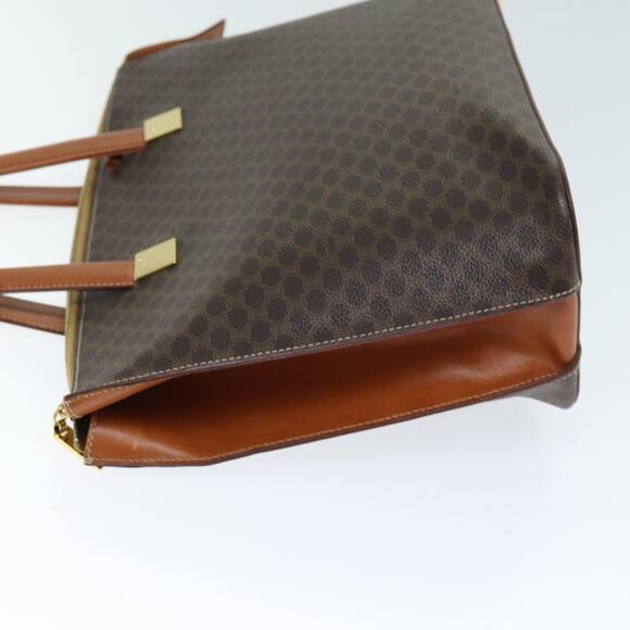 CELINE Macadam Canvas Hand Bag Pvc Brown - Picture 4 of 16